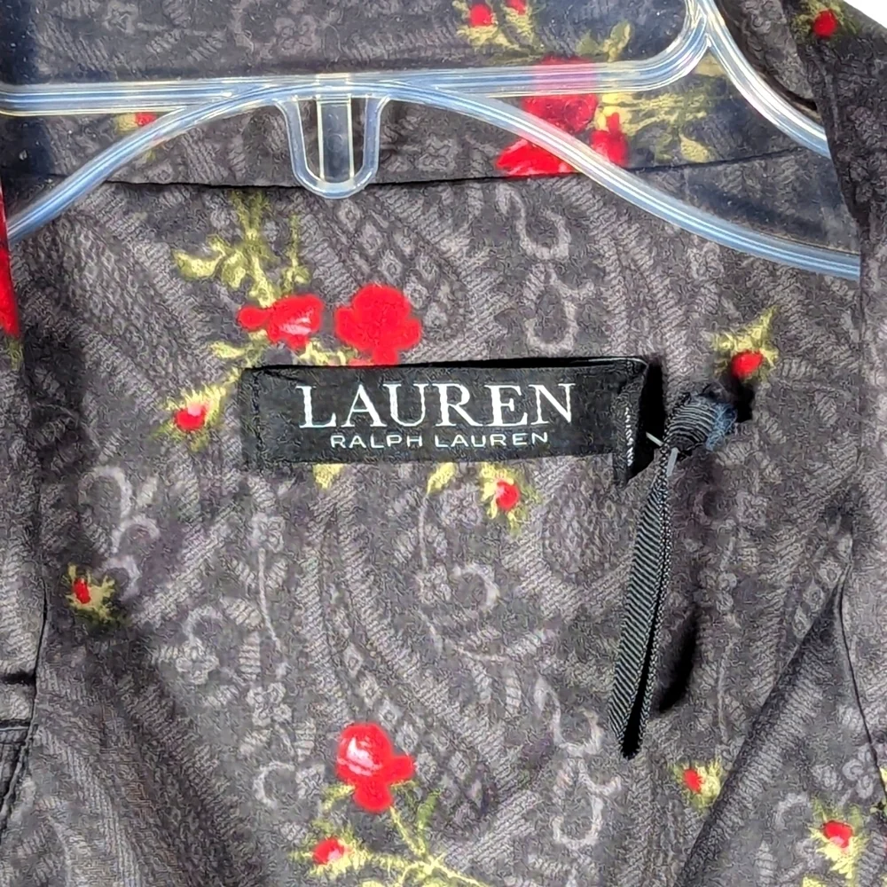 Ralph Lauren Floral Paisley Pajama Top S - Picture 5 of 6